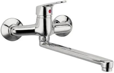 SMILE armatura za pomivalno korito stenska krom