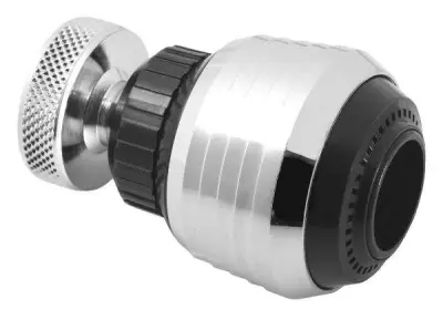 Perlator - regulator za armaturo 2 funkciji kratek 2 funkciji black-chrome (črna-krom)