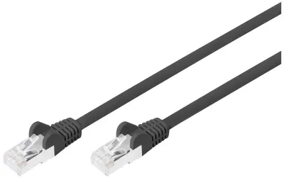 Digitus DB-160144-100-S RJ45 omrežni kabel\, Patch kabel CAT 6 S/FTP 10.00 m črna  1 kos
