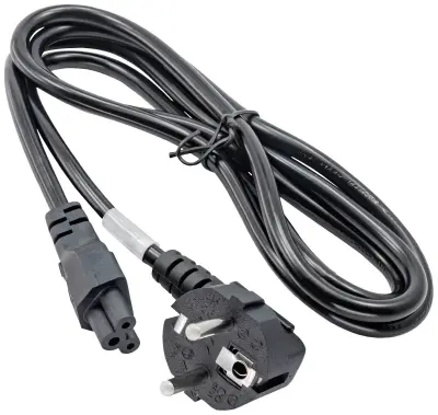 Akyga tok adapterski kabel [1x varnostni moški konektor - 1x deteljičast ženski konektor C5] 1.50 m črna