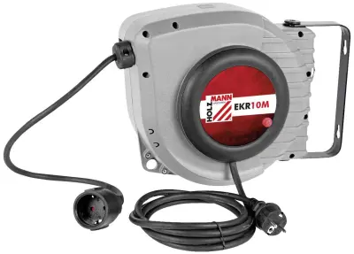 Holzmann Maschinen EKR10M_230V kabelski boben 10 m črna