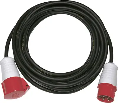 REV 0063201 tok podaljšek  16 A črna 20.00 m H05VV-F 5G 1\,5 mm²