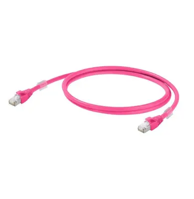 Weidmüller 1201270030 RJ45 omrežni kabel\, Patch kabel CAT 6a S/FTP 3.00 m magenta UL-certificirano 1 kos