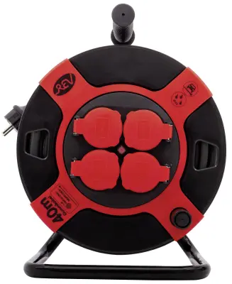 REV 0010307612 kabelski boben 40.00 m črna varnostni moški konektor