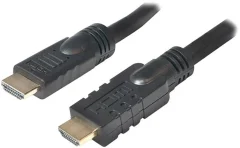 LogiLink HDMI priključni kabel HDMI-A  vtič\, HDMI-A  vtič 15.00 m črna CHA0015 pozlačeni konektorji HDMI kabel