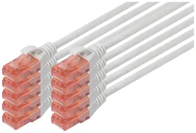 Digitus DK-1617-020-10 RJ45 omrežni kabel\, Patch kabel CAT 6 U/UTP 2.00 m siva  1 kos