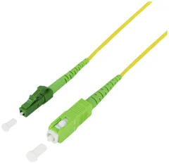 LogiLink FPSLS10 steklena vlakna optična vlakna priključni kabel [1x moški konektor SC APC - 1x LC APC-vtič] 9/125 µ Singlemode 10 m