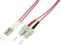LogiLink FP4LS00 steklena vlakna optična vlakna priključni kabel  50/125 µ Multimode OM4 0.50 m