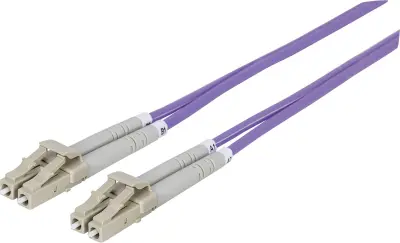 Intellinet 750875 steklena vlakna optična vlakna priključni kabel [1x LC-vtič - 1x LC-vtič] 50/125 µ Multimode OM4 1.00 m
