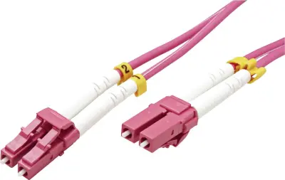 Value 21.99.8755 steklena vlakna optična vlakna priključni kabel [1x LC-vtič - 1x LC-vtič] 50/125 µ Multimode OM4 5.00 m