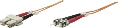 Intellinet 470131 steklena vlakna optična vlakna priključni kabel [1x ST-vtič - 1x moški konektor SC] 50/125 µ Multimode OM2 5.00 m