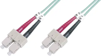 Digitus DK-2522-10/3 steklena vlakna optična vlakna priključni kabel [1x moški konektor SC - 1x moški konektor SC] 50/125 µ Multimode OM3 10.00 m