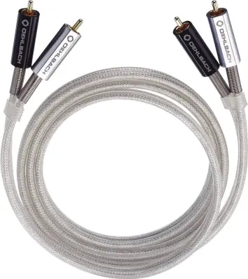 Avdio cinch kabel Oehlbach Silver Express NF\, 1 m Oehlbach 3901  avdio priključni kabel  1.00 m