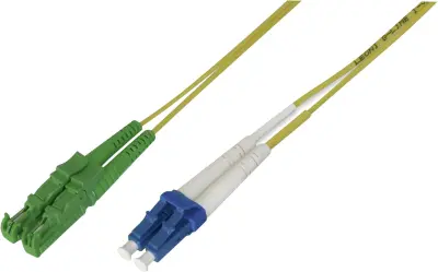 Digitus AL-9E2000LC-02I steklena vlakna optična vlakna priključni kabel [1x moški konektor E2000®/APC 8° - 1x LC-vtič] 9/125 µ Singlemode OS2 2.00 m