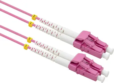Value 21.99.8837 steklena vlakna optična vlakna priključni kabel [1x LC-vtič - 1x LC-vtič] 50/125 µ Multimode OM4 20.00 m