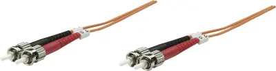 Intellinet 515757 steklena vlakna optična vlakna priključni kabel [1x ST-vtič - 1x ST-vtič] 62,5/125 µ Multimode OM1 1.00 m