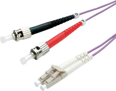 Value 21.99.8775 steklena vlakna optična vlakna priključni kabel [1x LC-vtič - 1x ST-vtič] 50/125 µ Multimode OM4 5.00 m