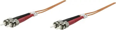 Intellinet 510325 steklena vlakna optična vlakna priključni kabel [1x ST-vtič - 1x ST-vtič] 62,5/125 µ Multimode OM1 5.00 m