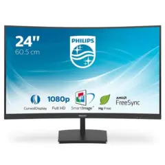 Monitor Philips 60,5 cm (23,8") 241E1SC 1920x1080 Curved 75Hz VA 4ms VGA HDMI 3H sRGB103%FreeSync