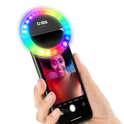 SBS Selfie obroč z lučko RGB