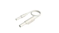 SKS Hirschmann MAL S WS-B 100/2\,5  weiß varnostni merilni kabel [4 mm varnostni vtič - 4 mm varnostni vtič\, z možnostjo zlaganja] 100 cm bela 1 kos