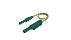 SKS Hirschmann MAL S WS-B 50/2\,5 gelb/grün varnostni merilni kabel [4 mm varnostni vtič - 4 mm varnostni vtič\, z možnostjo zlaganja] 50 cm rumeno-zelena  1 kos