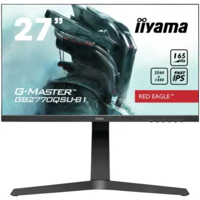 Monitor Iiyama 68,6 cm (27,0") GB2770QSU 2560x1440 Gaming 165Hz Fast-IPS 0,5ms HDMI DisplayPort 2xUSB3.0 Pivot Zvočniki  FreeSync Premium Pro HDR400