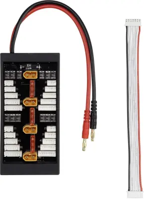 LiPo uravnalni adapter, izvedba polnilnika: XT60-vtični sistem izvedba akumulatorja: banana vtič primeren za celice: 2 - 6 VOLTCRAFT