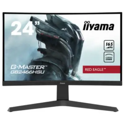 Monitor Iiyama 60,5 cm (23,8") GB2466HSU-B1 1920x1080 Curved Gaming 165Hz VA 1ms 2xHDMI DisplayPort 2xUSB2.0 HAS Zvočniki  FreeSync Premium