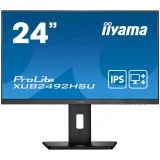 Monitor Iiyama 60,5 cm (23,8&quot;) XUB2492HSU-B5 1920x1080 75Hz IPS 4ms VGA HDMI DisplayPort 2xUSB Pivot Zvočniki  sRGB99% ProLite
