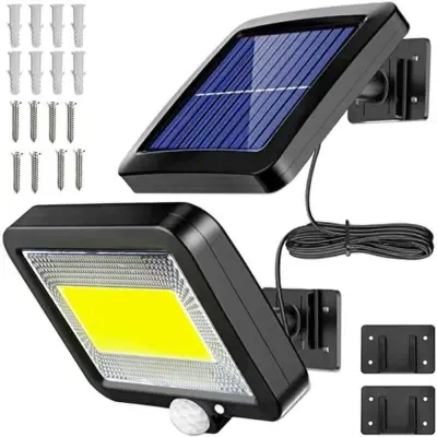 LED 100 COB solarna svetilka s senzorjem gibanja – ločena celica