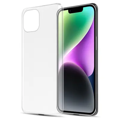 Cadorabo Case, združljiv z iPhone 14 v prozorni - zaščitni pokrov, narejen iz fleksibilnega silikona TPU