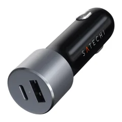 72 W racunalniški avtomobilski polnilec z USB C Power Delivery USB, Satechi - Space Grey