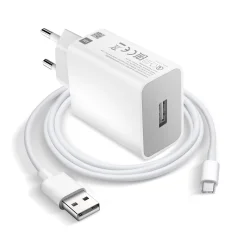 Polnilec USB 18W s kablom USB na USB-C Xiaomi MDY-10-EF bel