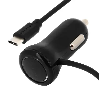 Forever Avto polnilec 2.1A Pametni telefoni Tablični računalniki USB tipa C Zvit kabel