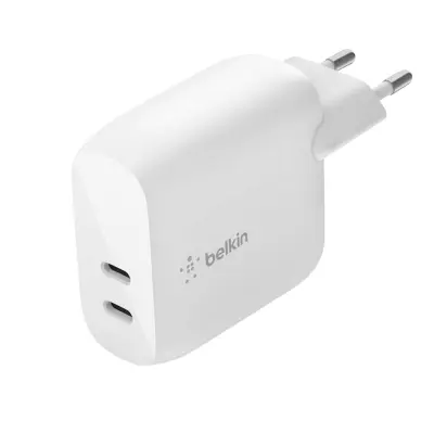 Dual USB-C Power Delivery 3.0 40 W ultra hiter omrežni polnilnik, Belkin - bel