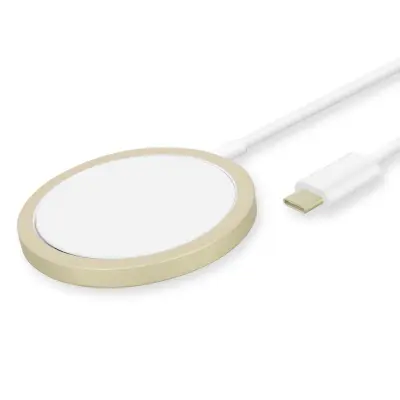 MagSafe polnilec za iPhone Magnetni brezžični polnilec 15W Guess - zlata