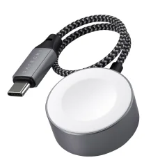 Satechi Brezžični magnetni polnilec Apple Watch USB-C kabel Cosmic Grey
