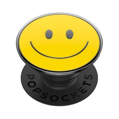 PopGrip Design Happy Smile PopSockets, držalo in držalo za video za pametni telefon - rumeno crna