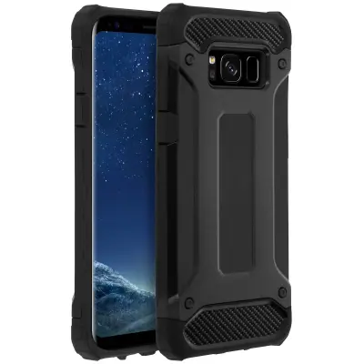 Zaščitna torbica serije Defender II Samsung Galaxy S8 - odporna na padce - črna