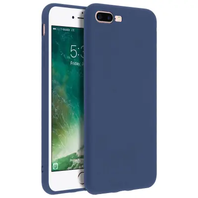 Soft Touch gel silikonski etui Polnocno modra str. Apple iPhone 7 Plus in 8 Plus