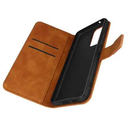 Folio ovitek za Samsung Galaxy A53 5G Suede Effect Video Holder Forcell Brown