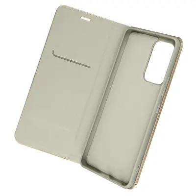 Folio etui za Samsung Galaxy A53 5G stojalo za video z držalom za kartice Luna Book Gold Grey