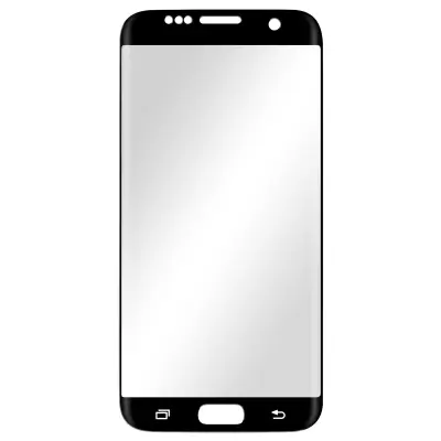 Samsung S7 Edge Tempered Glass, Curved Reinforced Edges Screen Protector (9H), 3mk Hardglass Max - crna