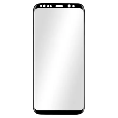 Samsung S8 kaljeno steklo, zašcita zaslona z ukrivljenimi ojacanimi robovi (9H), 3mk Hardglass Max - crna