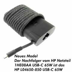 HP 925740-002, 20V, 3.25A, Plug USB-C, 65W polnilec za prenosnik