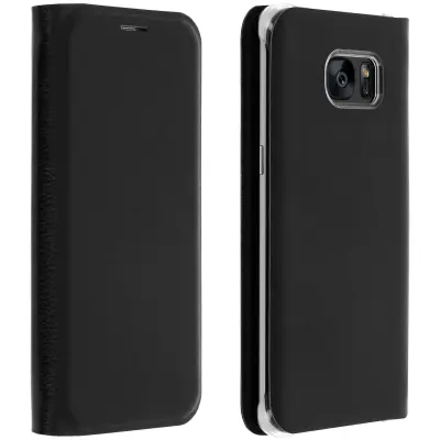 Flip Book ovitek, torbica s stojalom za Samsung Galaxy S7 Edge – črna