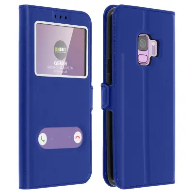 Ovitek za Samsung Galaxy S9 Dual Window Video Stand Blue