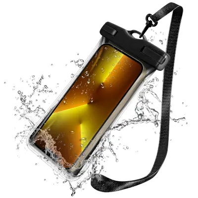 Vodoodporna torbica za pametni telefon Univerzalna zaščita IP68 Črna torbica na dotik