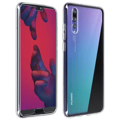 Zadnji ovitek Zaščita zaslona Kaljeno prozorno steklo Huawei P20 Pro